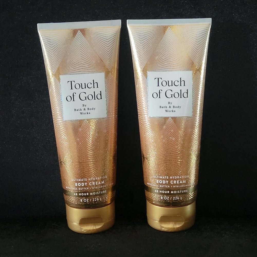 Bath & Body Works Touch of Gold Body Cream Bundle Set Of 2 NEW